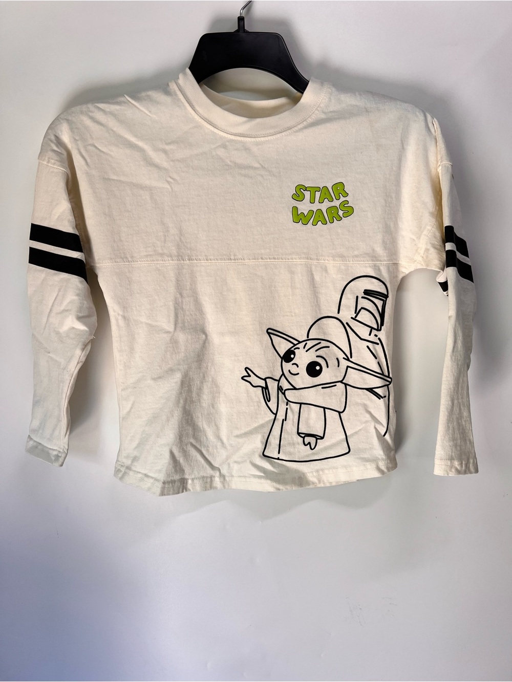 Star Wars Cream Long-Sleeve Tee with Baby Yoda